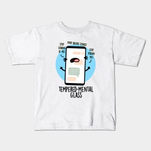 Tempered-mental Glass Cute Cellphone Pun Kids T-Shirt